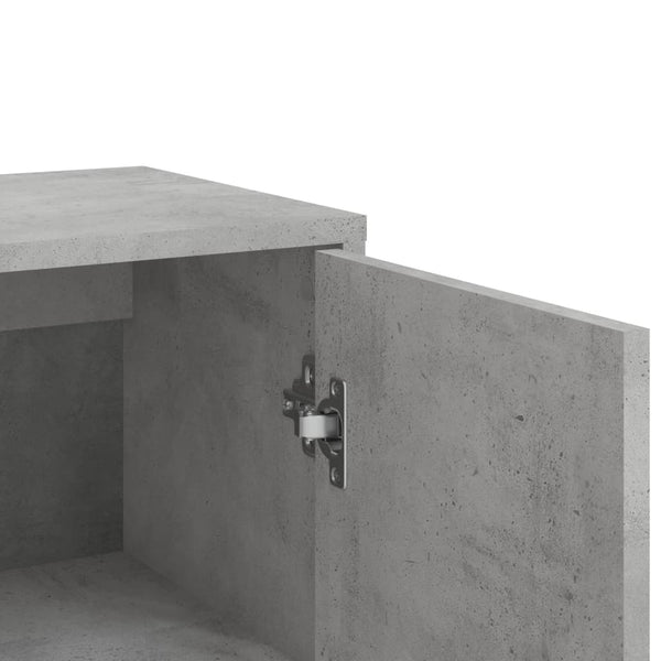 Betongraue Sideboards, 3er-Set, 60 cm