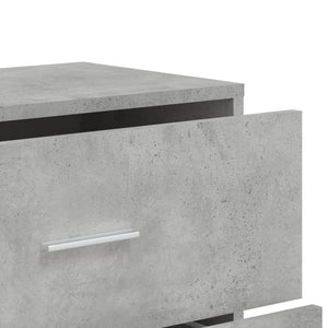 Betongraue Sideboards, 3er-Set, 60 cm