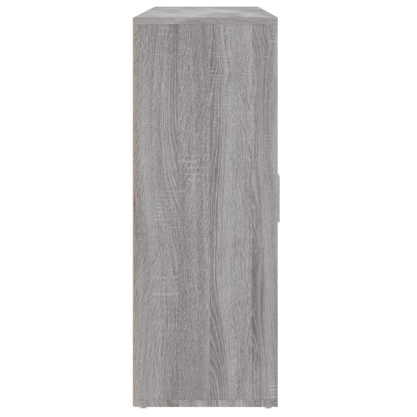 vidaXL Bahuts 3 pcs Gris Sonoma 60x31x84 cm Bois d'ingénierie