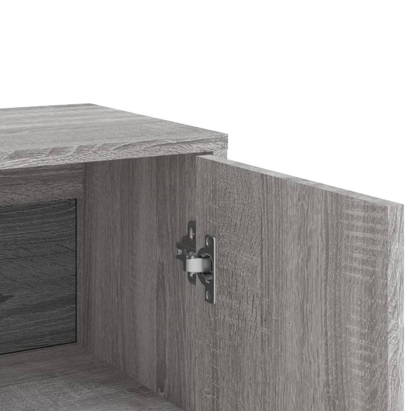 vidaXL Bahuts 3 pcs Gris Sonoma 60x31x84 cm Bois d'ingénierie