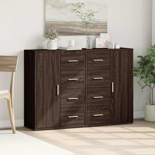 Sideboards 2er Set, Eichenoptik