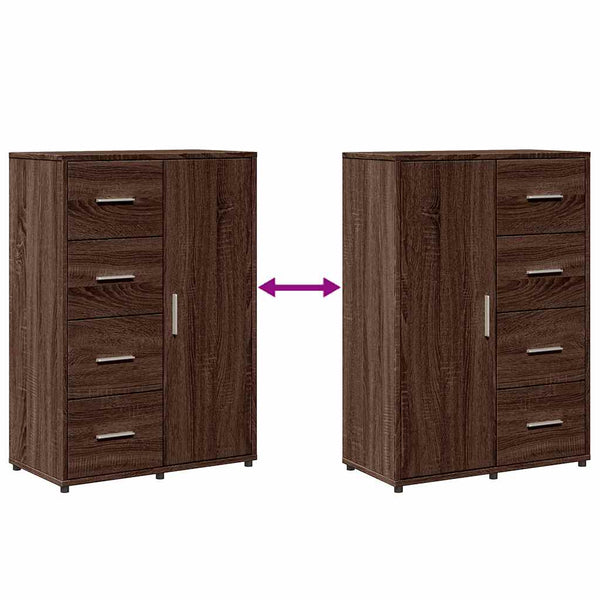 Sideboards 2er Set, Eichenoptik