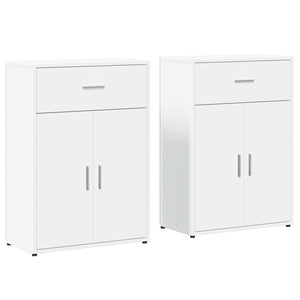 Weiße Sideboards 60x30x84cm, 2er-Set