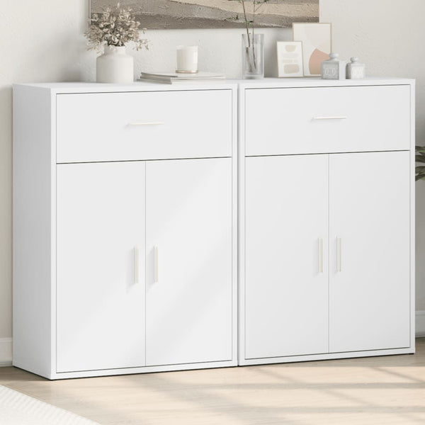 Weiße Sideboards 60x30x84cm, 2er-Set