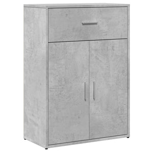 Betongraue Sideboards, 2er-Set, 60 cm