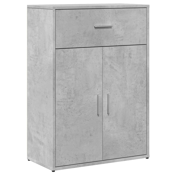 Betongraue Sideboards, 2er-Set, 60 cm