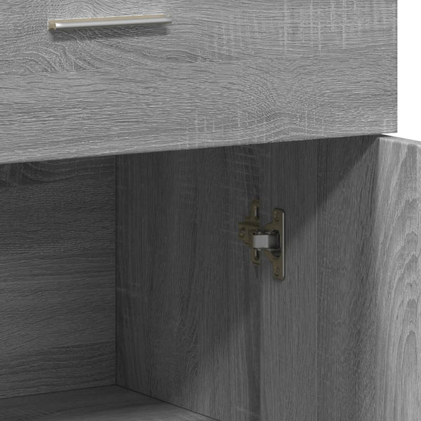 Sideboards 2er Set Grau Sonoma 60x30x84 cm