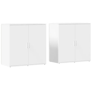 Sideboards Weiß 79x38x80cm, 2er-Set