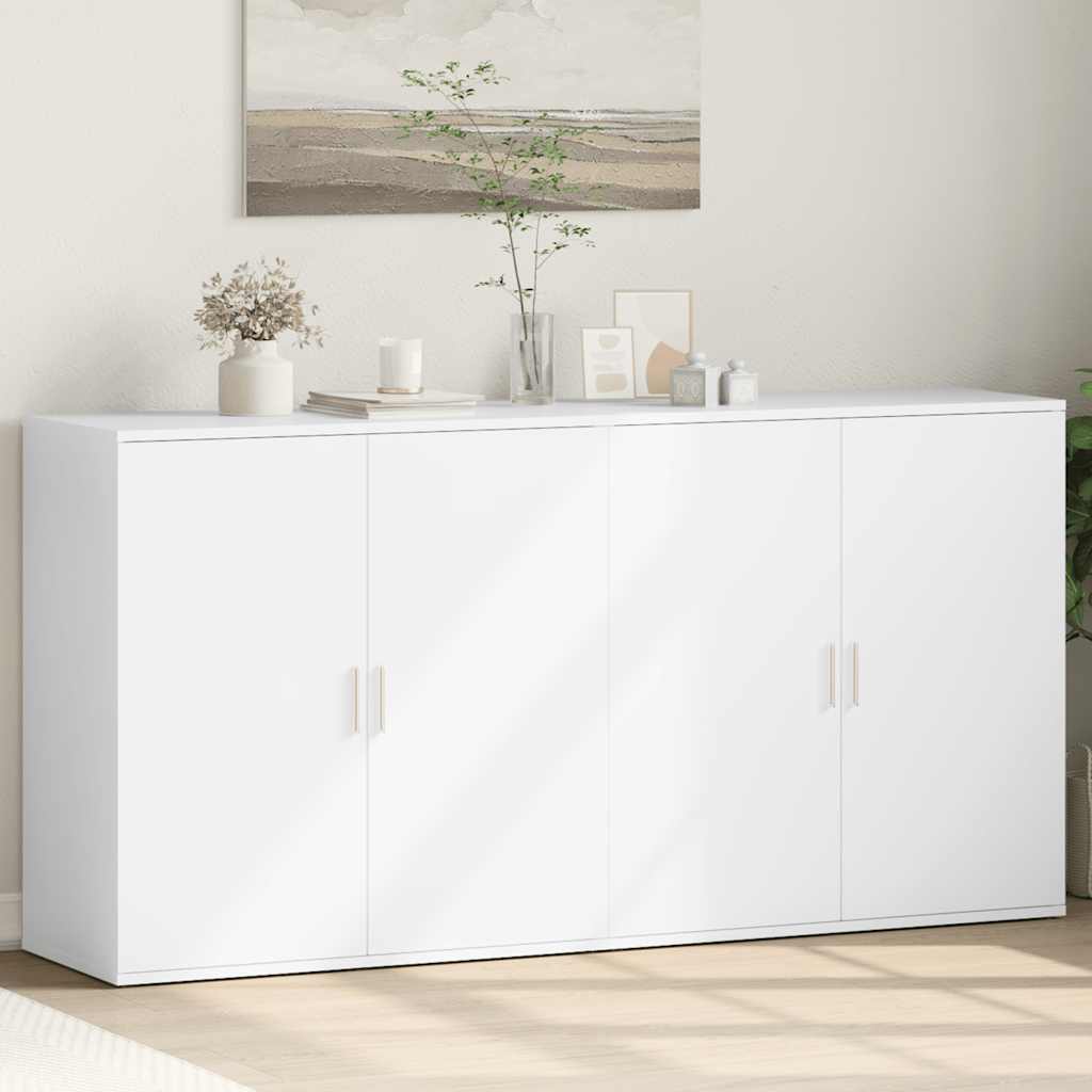 Sideboards Weiß 79x38x80cm, 2er-Set