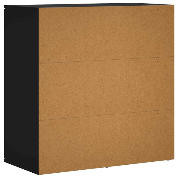 Schwarze Sideboards 2er-Set 79x80 cm