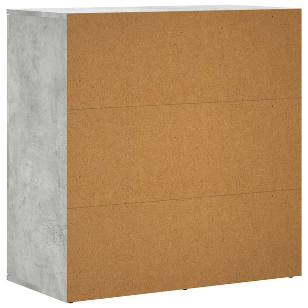 Betongraue Sideboards, 2er-Set, 79 cm