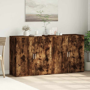 Sideboards 2er Set Räuchereiche 79x38x80 cm