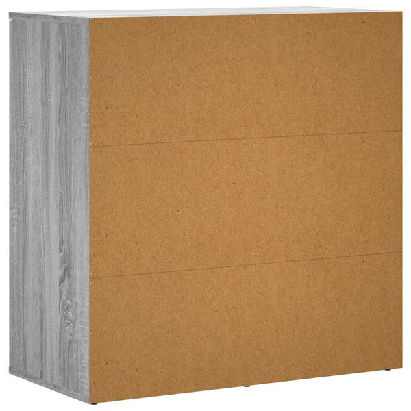 Sideboards 2er Set Grau Sonoma 79x38x80 cm