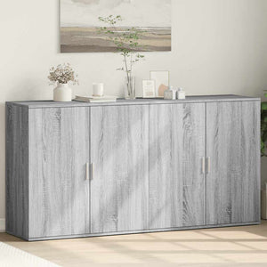 Sideboards 2er Set Grau Sonoma 79x38x80 cm