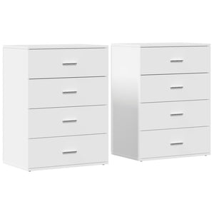 Sideboards 2er Set Weiß 60x39x80 cm