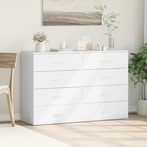 Sideboards 2er Set Weiß 60x39x80 cm