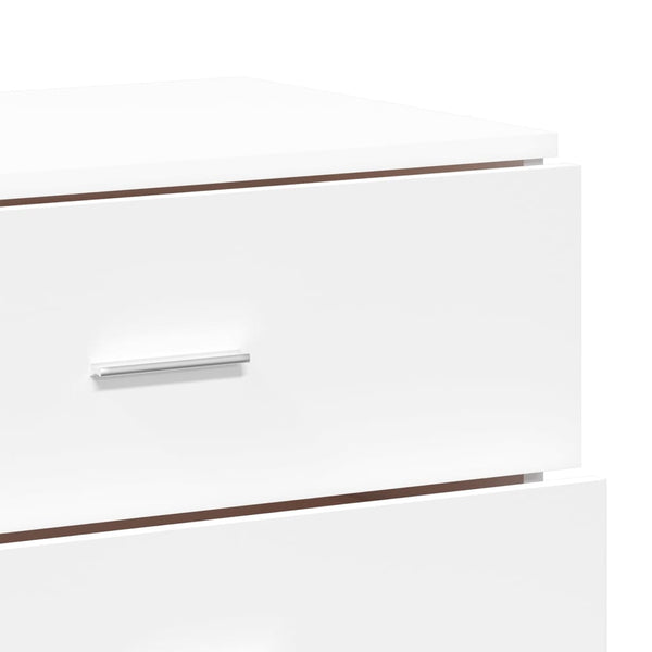 Sideboards 2er Set Weiß 60x39x80 cm