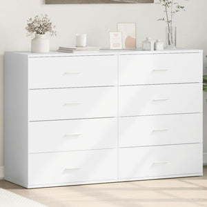 Sideboards 2er Set Weiß 60x39x80 cm
