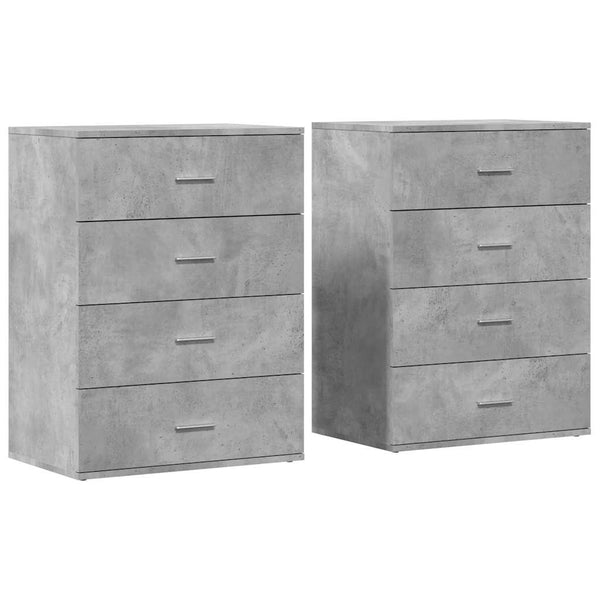 Betongraue Sideboards, 2er Set
