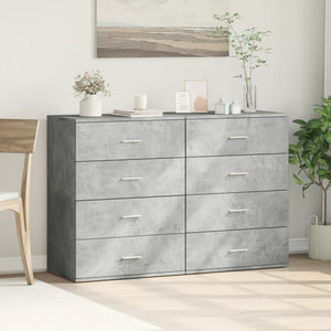 Betongraue Sideboards, 2er Set