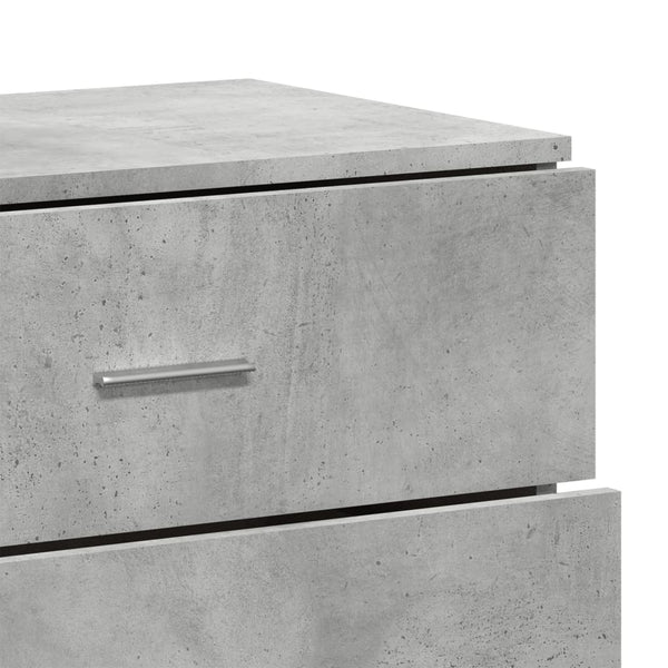 Betongraue Sideboards, 2er Set