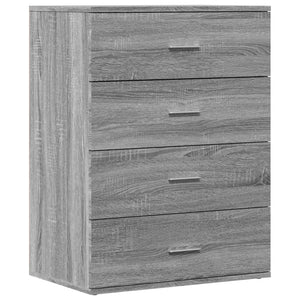 Sideboards 2er Set Grau Sonoma 60x39x80 cm