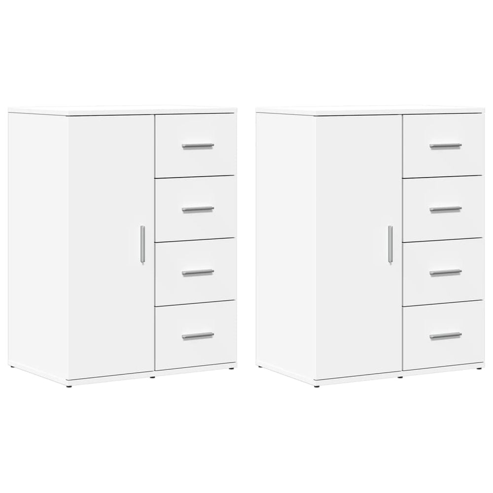Weiße Sideboards 59x39x80cm, 2er Set