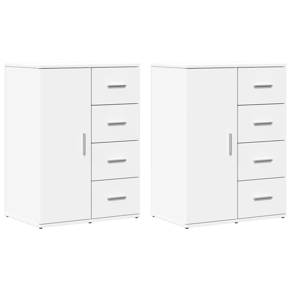 Weiße Sideboards 59x39x80cm, 2er Set