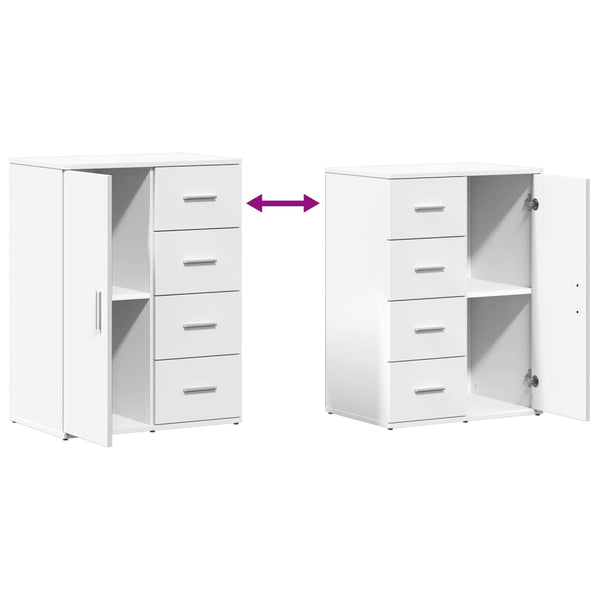 Weiße Sideboards 59x39x80cm, 2er Set
