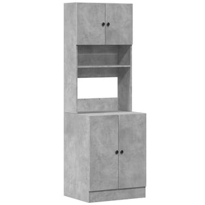 Küchenschrank Betongrau 60x50x180 cm