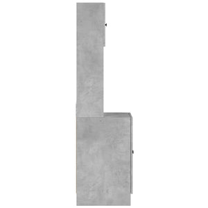 Küchenschrank Betongrau 60x50x180 cm