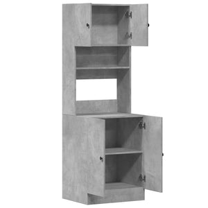 Küchenschrank Betongrau 60x50x180 cm