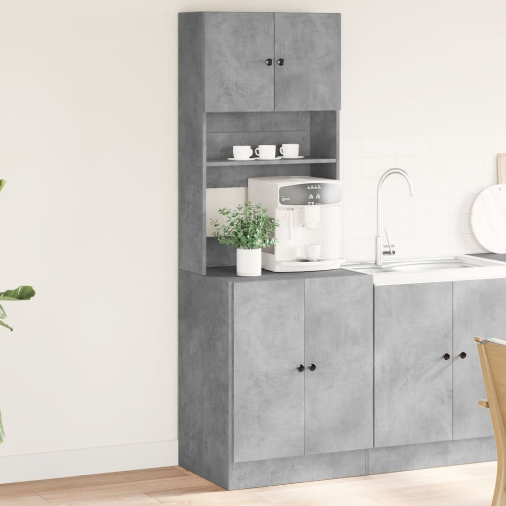 Küchenschrank Betongrau 60x50x180 cm