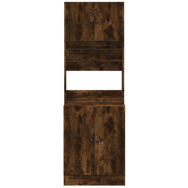 vidaXL Armoire de cuisine chêne fumé 60x50x180 cm Bois d'ingénierie