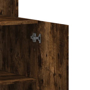 vidaXL Armoire de cuisine chêne fumé 60x50x180 cm Bois d'ingénierie