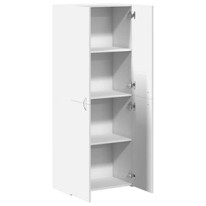 Weißer Aktenschrank 60x32x153 cm