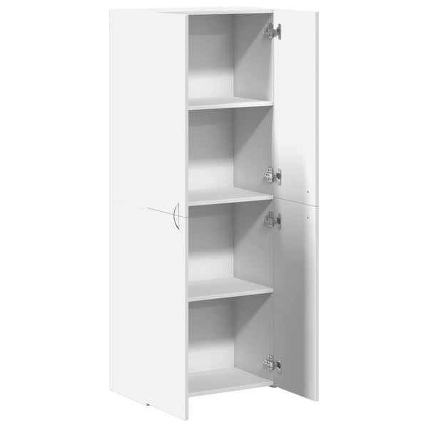 Weißer Aktenschrank 60x32x153 cm
