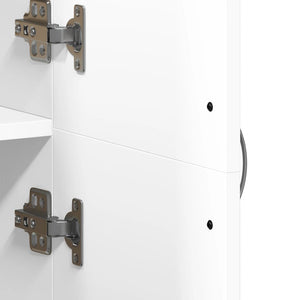 Weißer Aktenschrank 60x32x153 cm