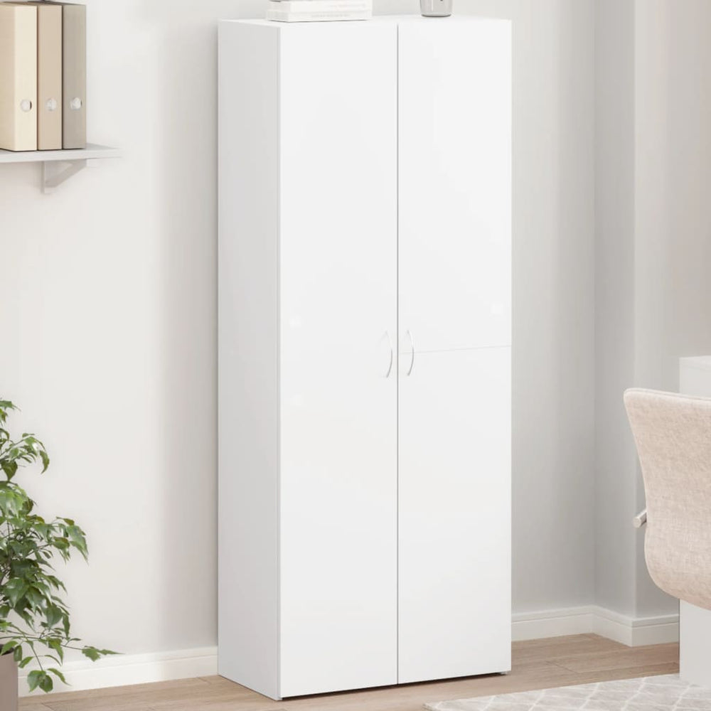 Weißer Aktenschrank 60x32x153 cm