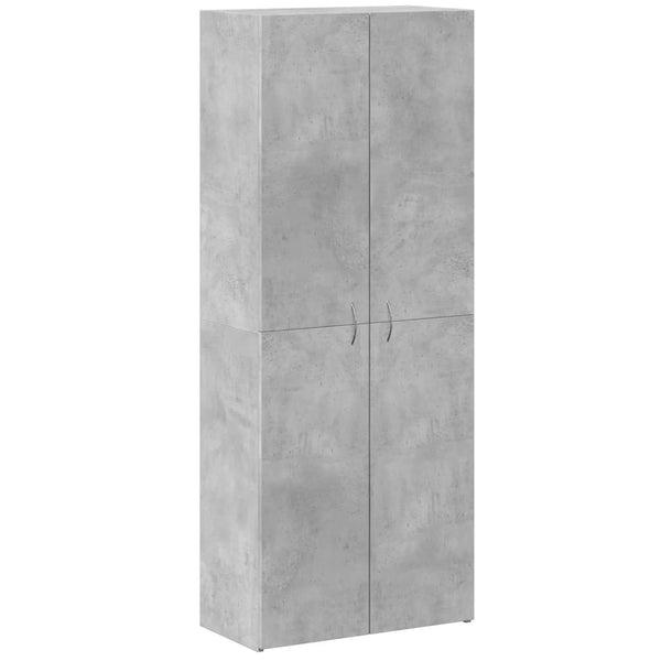 Betongrauer Aktenschrank 60x32x153 cm
