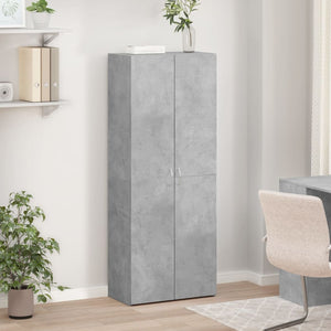 Betongrauer Aktenschrank 60x32x153 cm