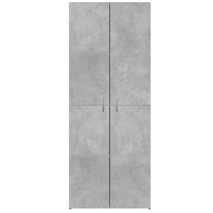 Betongrauer Aktenschrank 60x32x153 cm