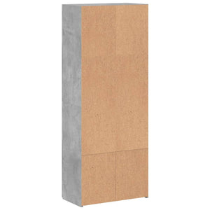 Betongrauer Aktenschrank 60x32x153 cm