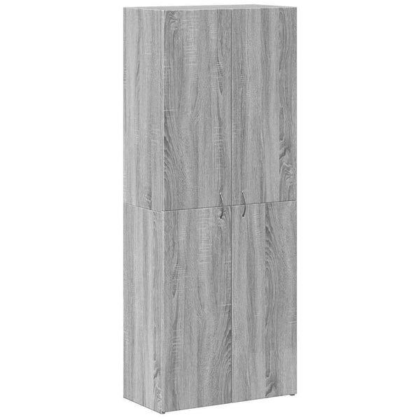 Grauer Aktenschrank Sonoma 60x32x153 cm