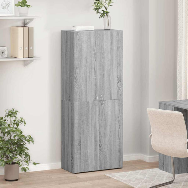 Grauer Aktenschrank Sonoma 60x32x153 cm