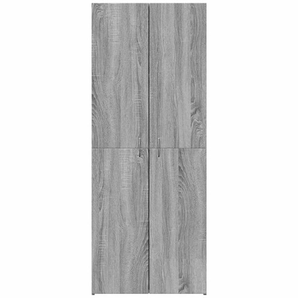 Grauer Aktenschrank Sonoma 60x32x153 cm