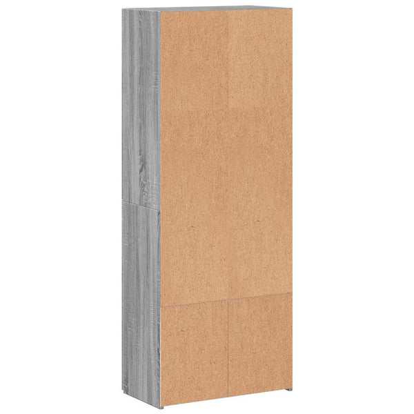 Grauer Aktenschrank Sonoma 60x32x153 cm