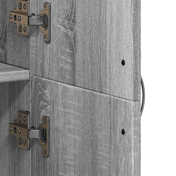 Grauer Aktenschrank Sonoma 60x32x153 cm