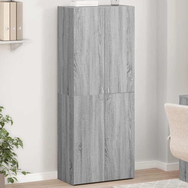 Grauer Aktenschrank Sonoma 60x32x153 cm