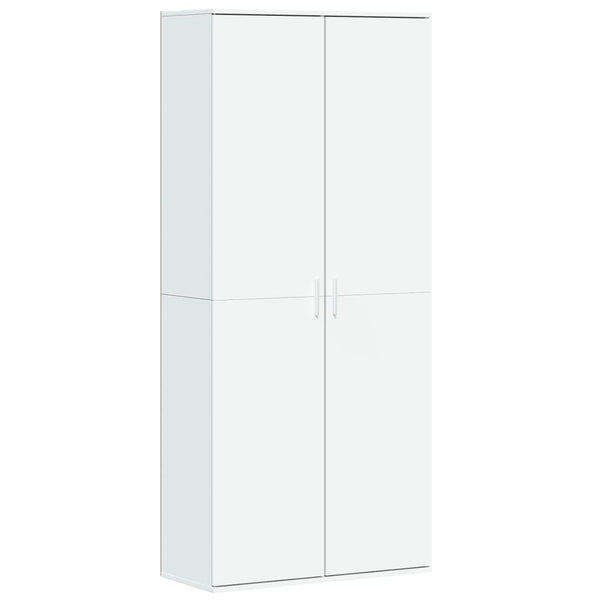 Highboard Weiß 80x35x180 cm